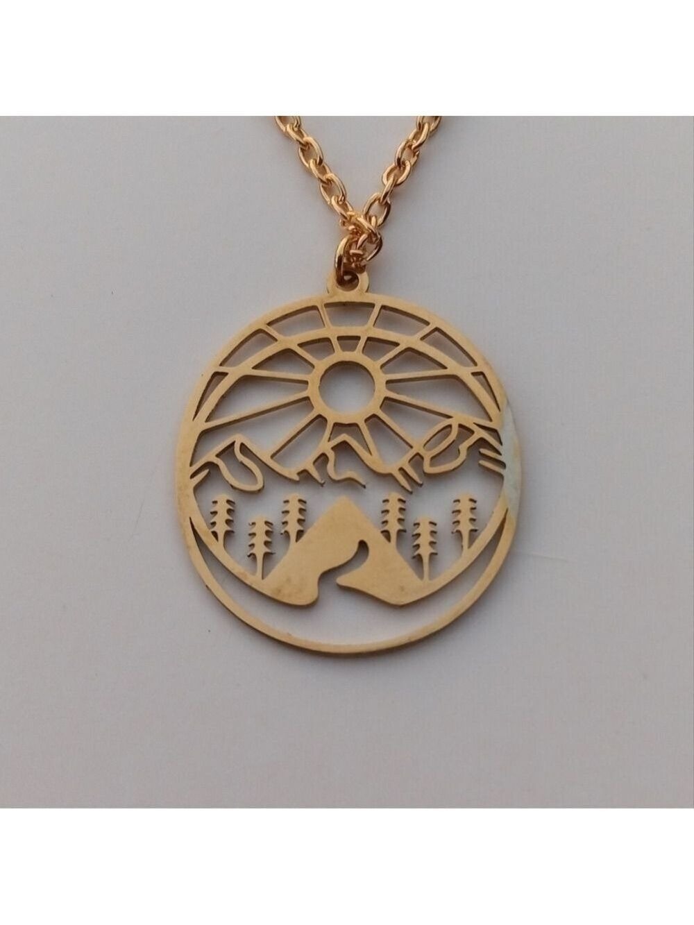 ❤️ 2/$20 Stainless Steel Luxury Mountainside View Necklace